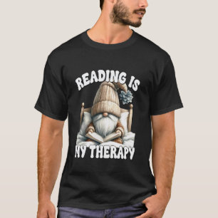 Lesen ist meine Therapie Lustiger Vater Lehrer Gno T-Shirt