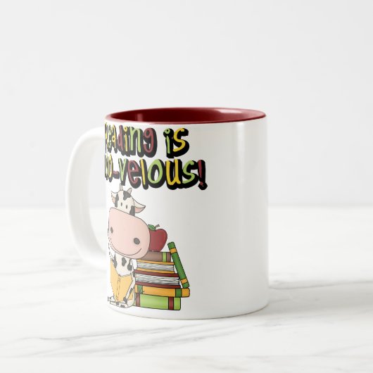 Lesen ist moovelhaft zweifarbige tasse (Vorderseite Links)