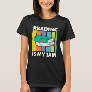 Lesen ist My Jam Retro Bookworm Bibliothekar Engli T-Shirt