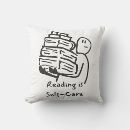 Lesen ist Selbstversorger-Buch Lover Throw Kissen