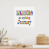LESEN ist spannend Poster (Küche)