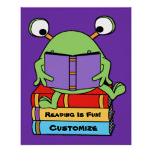 Lesen ist Spaß an Niedlicher Alien