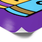 Lesen ist Spaß an Niedlicher Alien Poster (Ecke)