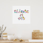 Lesen ist Spaß Poster (Küche)
