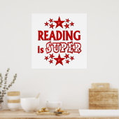 Lesen ist Super Poster (Küche)