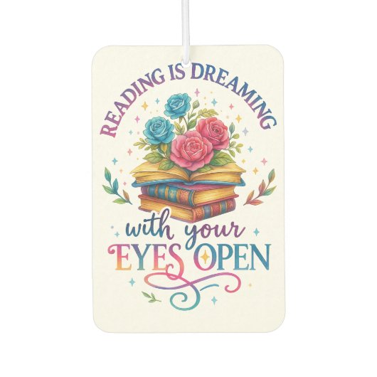 Lesen ist träumen... autolufterfrischer (Vorderseite)