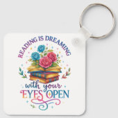 Lesen ist träumen... schlüsselanhänger (Rückseite)