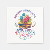 Lesen ist träumen... serviette (Vorderseite)