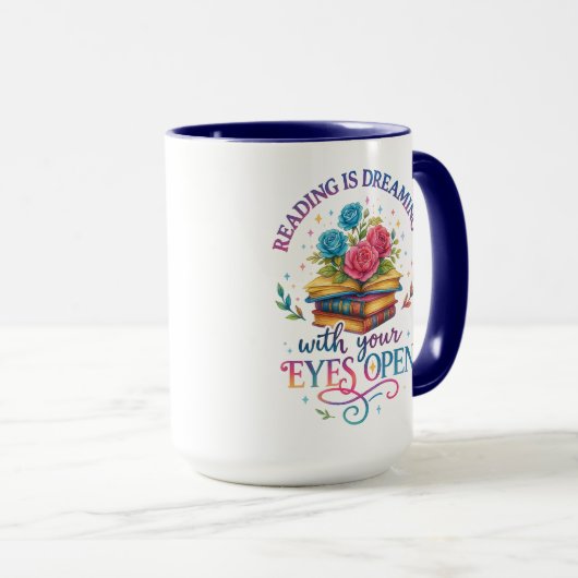 Lesen ist träumen... tasse (VorderseiteRechts)