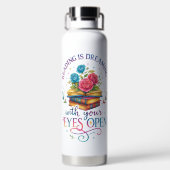 Lesen ist träumen... trinkflasche (Rückseite)