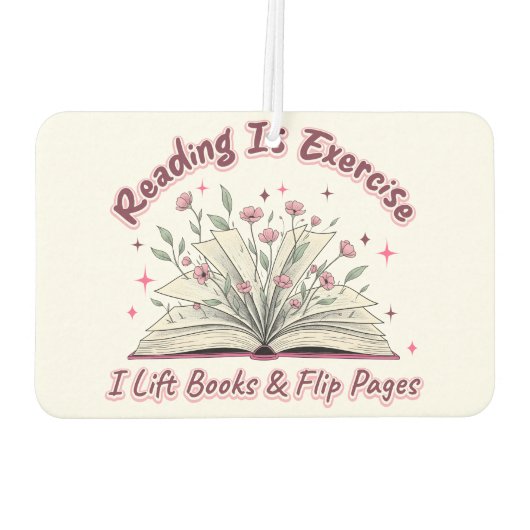 Lesen ist Übung... Autolufterfrischer (Rückseite)