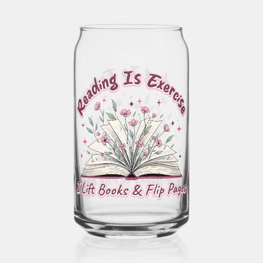 Lesen ist Übung... Dosenglas (Vorderseite)