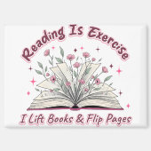 Lesen ist Übung... Magnet (Vorderseite)