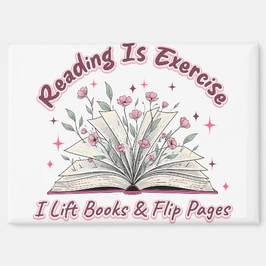 Lesen ist Übung... Magnet (Vorderseite)