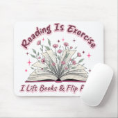 Lesen ist Übung... Mousepad (Mit Mouse)