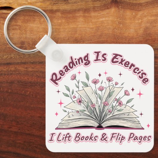 Lesen ist Übung... Schlüsselanhänger (Vorderseite)