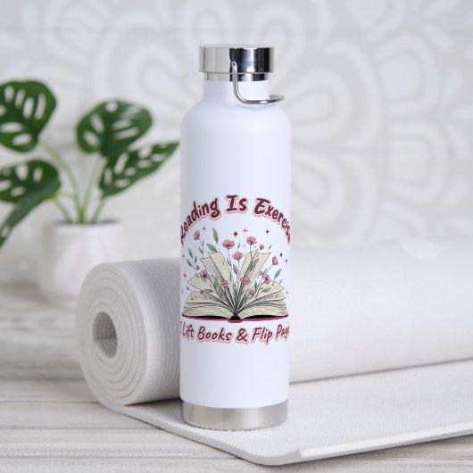 Lesen ist Übung... Trinkflasche (Yoga (gedreht))