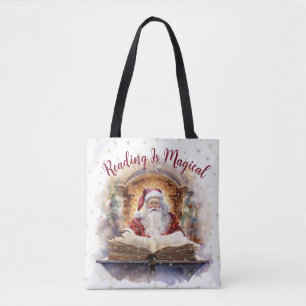 Lesen ist zauberhaftes Schneeflockendesign Tasche