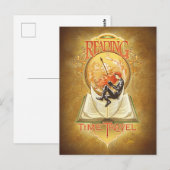 Lesen ist Zeitreise Postkarte (Vorne/Hinten)