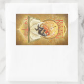 Lesen ist Zeitreise Rechteckiger Aufkleber (Tasche)