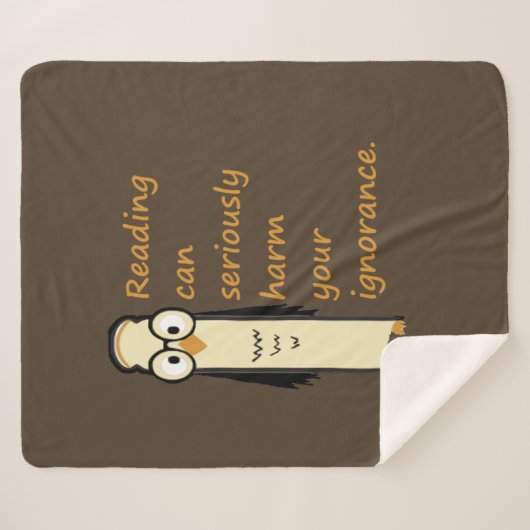 Lesen kann Ihr Ignoranz-Zitat ernsthaft beeinträch Sherpadecke (Vorderseite (Horizontal))