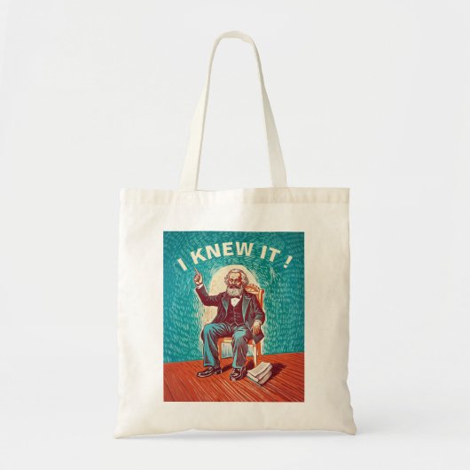 lesen Karl Marx Saint Fun Design Tragetasche (Vorne)