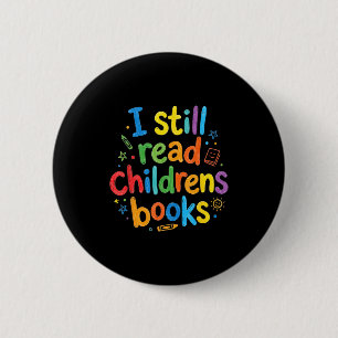 Lesen Kinderbücher lustige Bibliothekar Lehrer Button