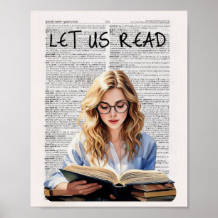 Lesen lass uns poster