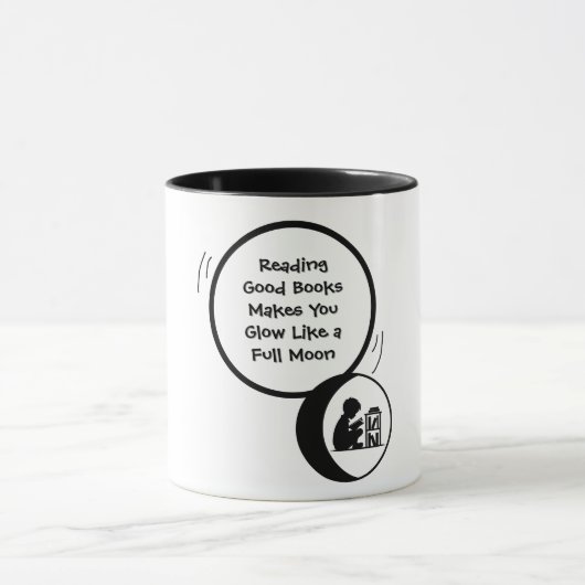 Lesen lässt dich strahlen Tasse (Zentrum)