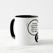 Lesen lässt dich strahlen Tasse (Vorderseite Links)