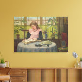 Lesen Leinwanddruck (Insitu (Wohnzimmer))