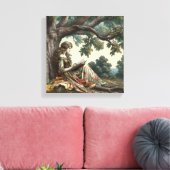 Lesen Leinwanddruck (Insitu (Wohnzimmer))