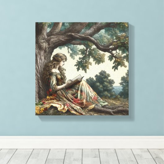 Lesen Leinwanddruck (Insitu (Holzboden))