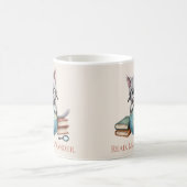 "Lesen. Lernen Sie. Wander." Niedliche Katze Kaffeetasse (Mittel)