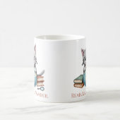 "Lesen. Lernen Sie. Wander." Niedliche Katze Kaffeetasse (Mittel)