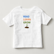 Lesen, Lernen, Wachsen T-Shirt für Kleinkinder