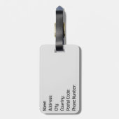 Lesen lesen Lesen Gepäckanhänger (Rückseite vertikal)