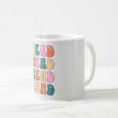 Lesen lesen Lesen Kaffeetasse (VorderseiteRechts)
