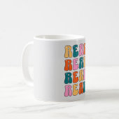 Lesen lesen Lesen Kaffeetasse (Vorderseite Links)
