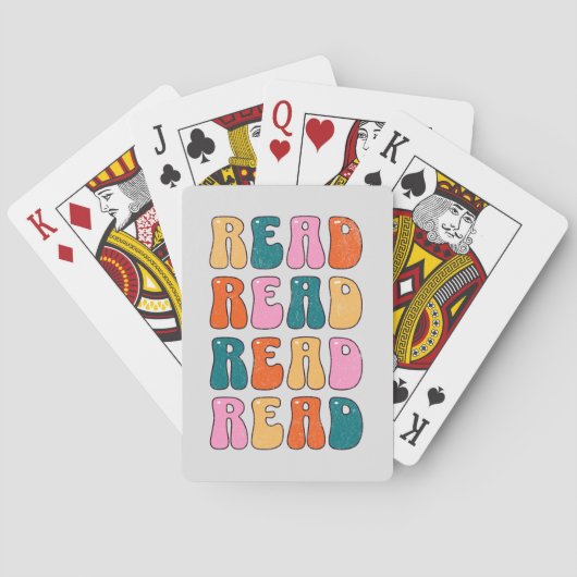 Lesen lesen Lesen Spielkarten (Rückseite)
