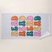 Lesen lesen Lesen Strandtuch (Vorderseite)