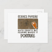 Lesen - Lesen macht es möglich Postkarte (Vorne/Hinten)