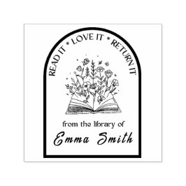 "Lesen, Liebe, zurückgeben - Benutzerdefinierte Bi Permastempel