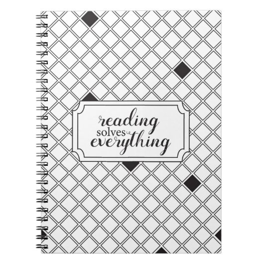 Lesen löst alles Notebook Notizblock (Vorderseite)