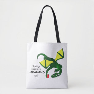 Lesen macht Drachen real Tasche