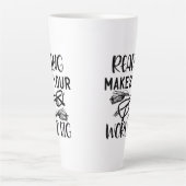 Lesen macht Ihre Welt zu einem großen T - Shirt Milchtasse (Vorderseite)