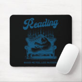 Lesen macht mich weniger Murdery Funny Cat Readi f Mousepad (Mit Mouse)