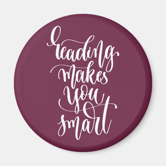 Lesen macht Sie intelligent Magnet (Vorne)