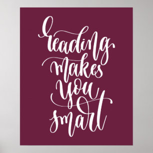Lesen macht Sie intelligent Poster