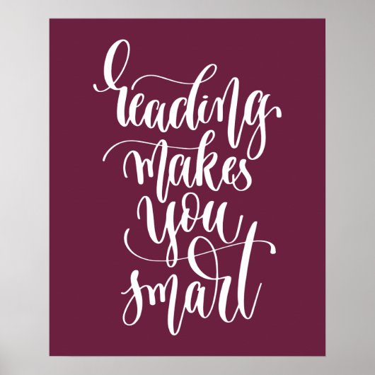 Lesen macht Sie intelligent Poster (Vorne)